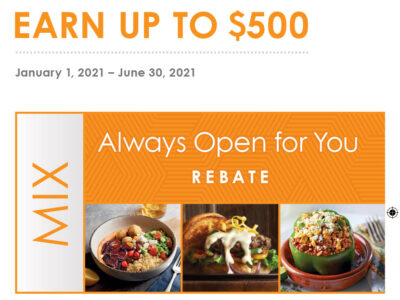 Always open rebate image only