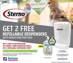 Sterno Hand Sanitizer – Dispenser Deal